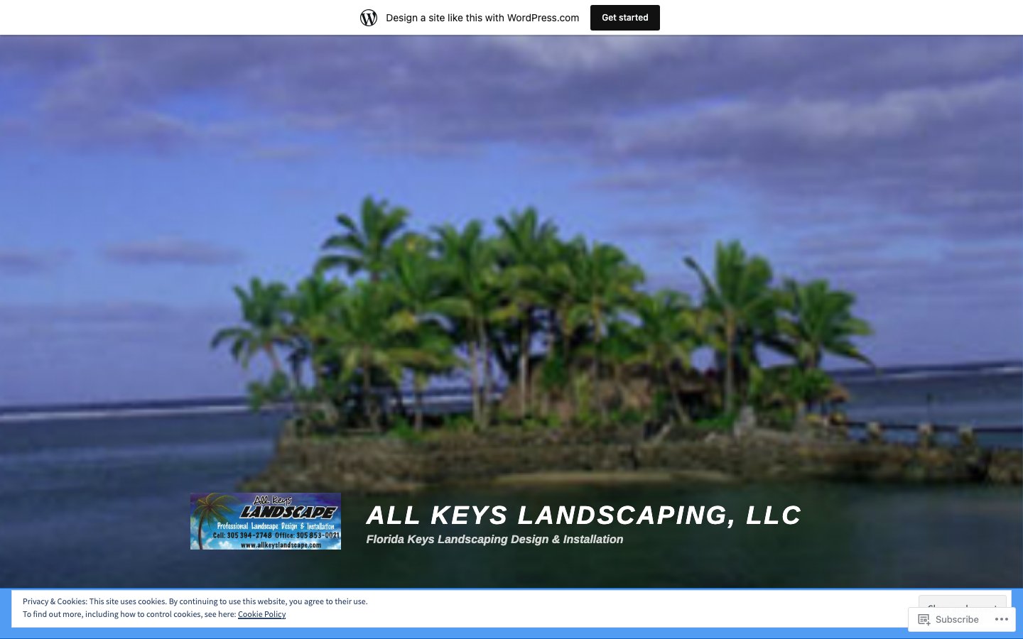 All Keys Landscaping original website