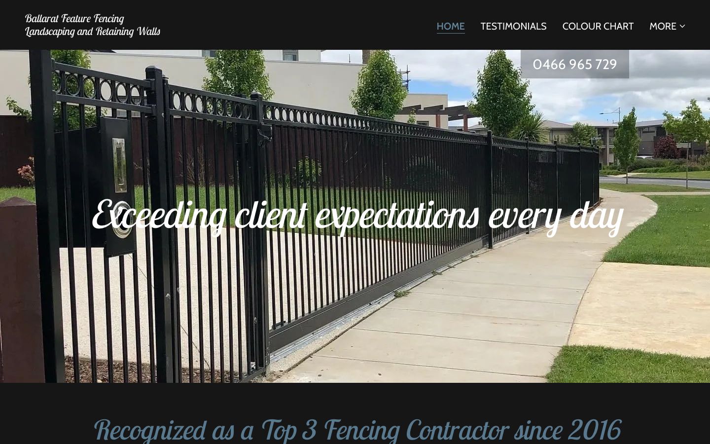 Ballarat Feature Fencing original website
