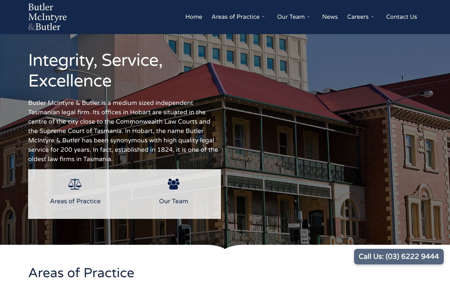 Butler McIntyre & Butler original website