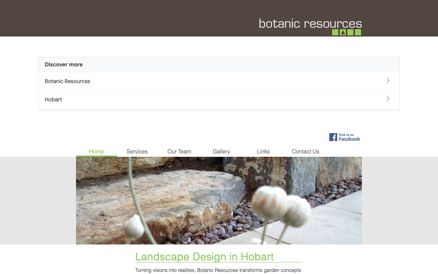 Botanic Resources original website