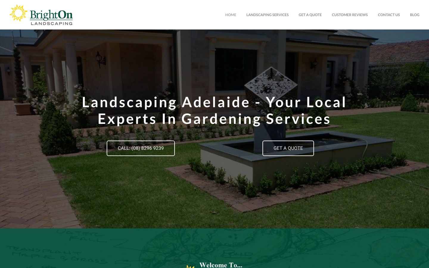 Brighton Landscaping original website