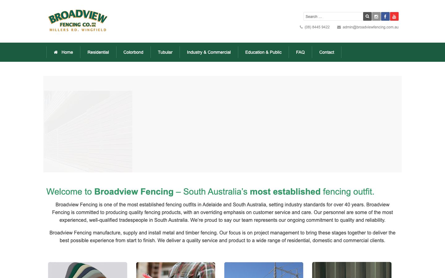 Broadview Fencing original website