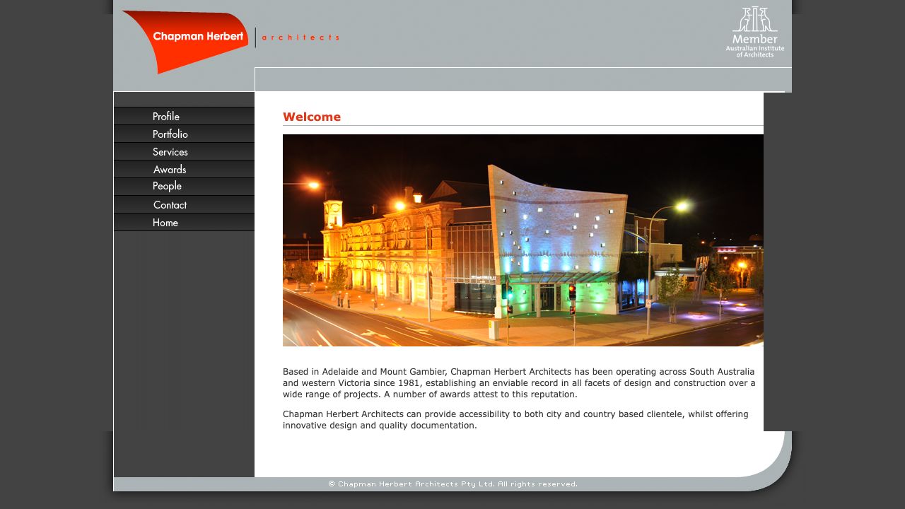 Chapman Herbert Architects original website