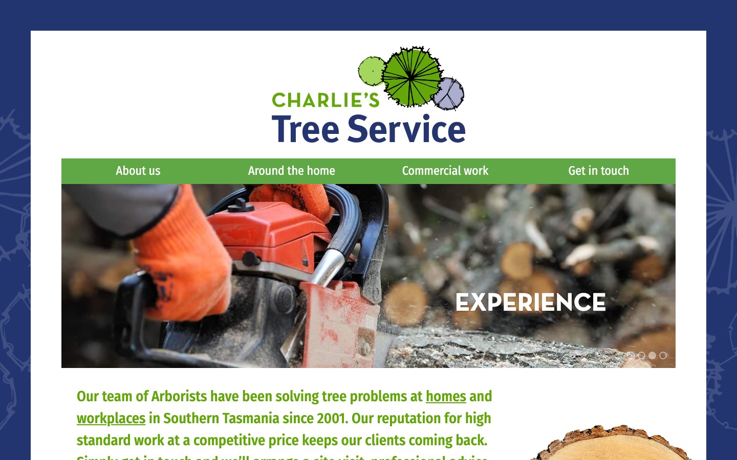 Charlie's Tree Service original website