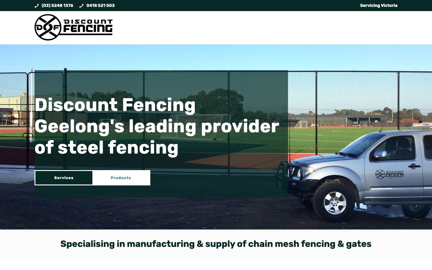 Discount Fencing Geelong original website