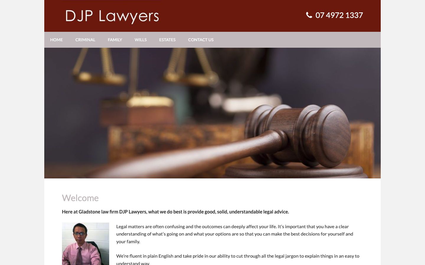 DJP Lawyers original website