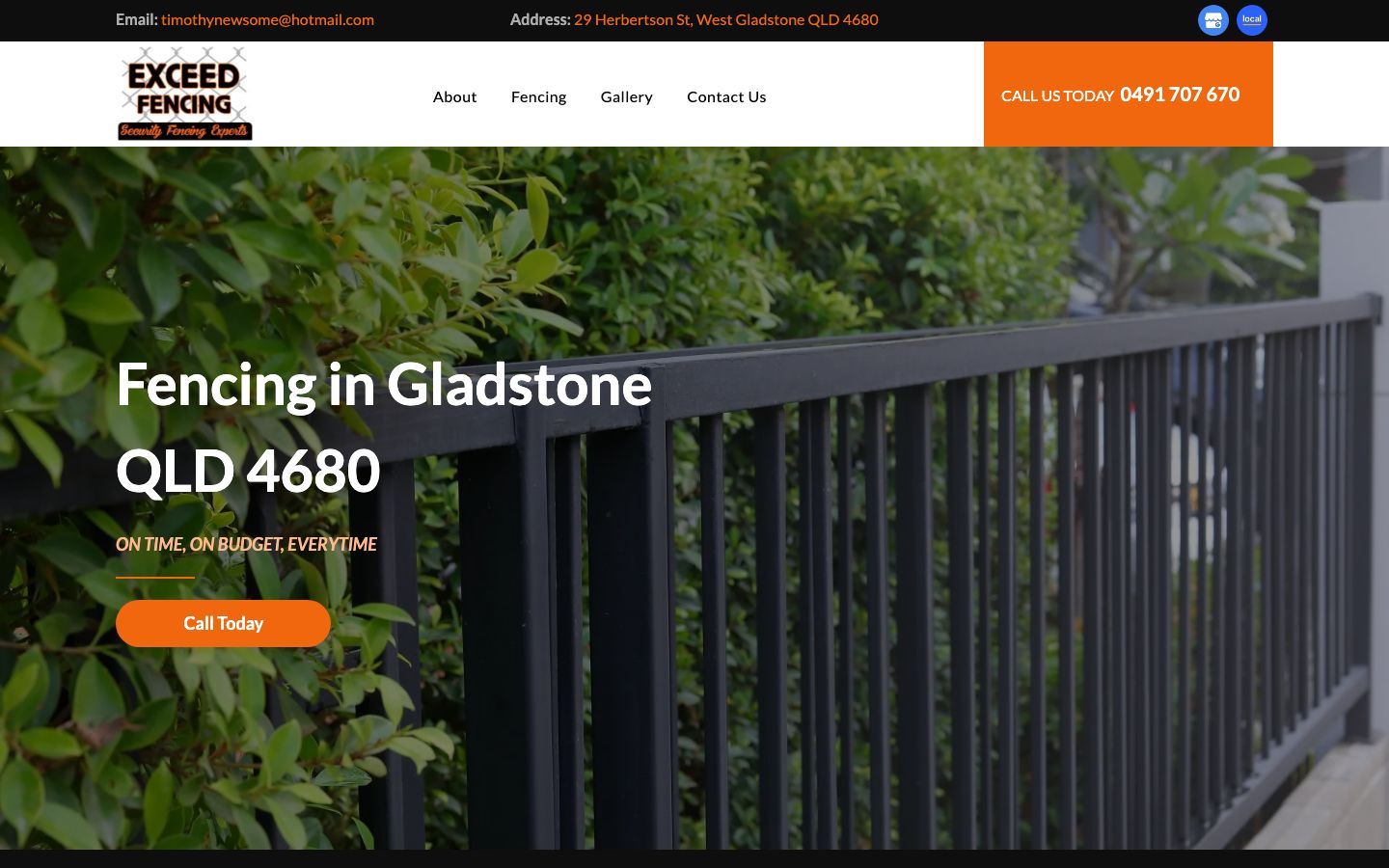 Exceed Fencing original website