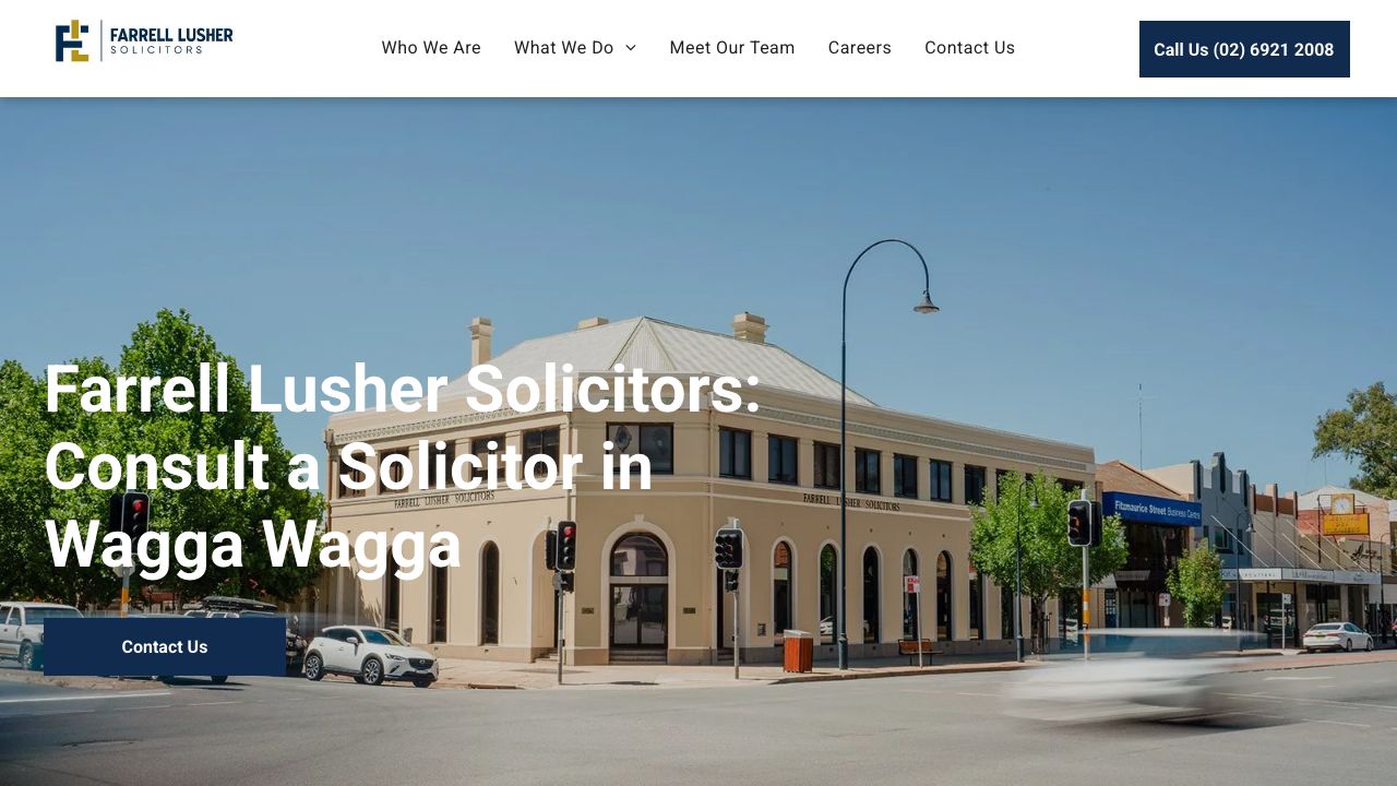 Farrell Lusher Solicitors original website