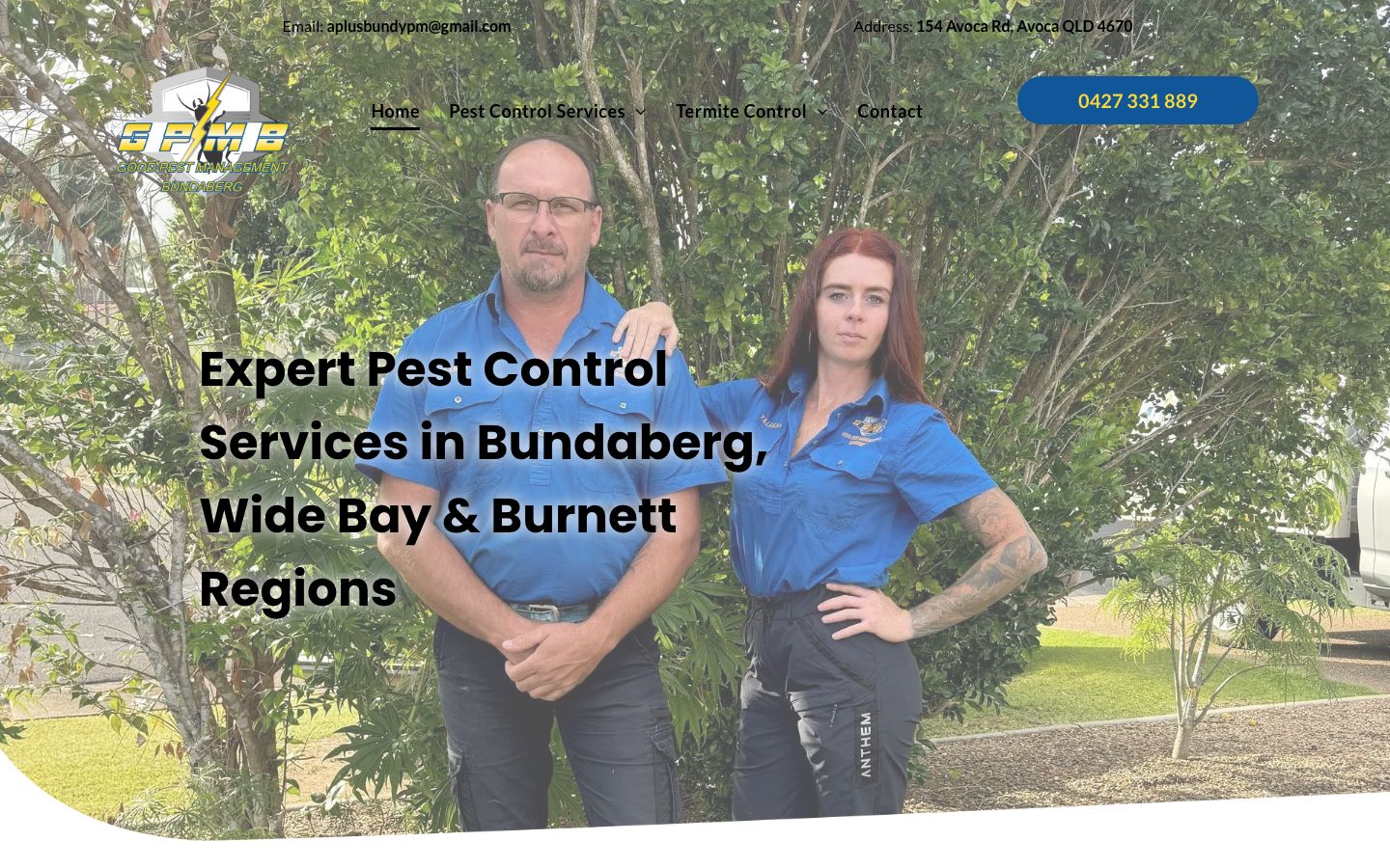 Good Pest Management Bundaberg original website