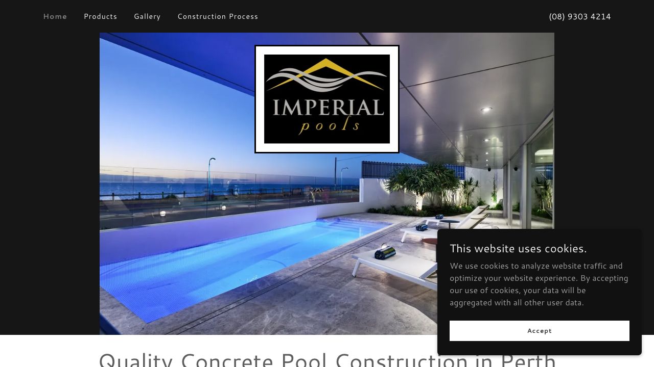 Imperial Pools original website