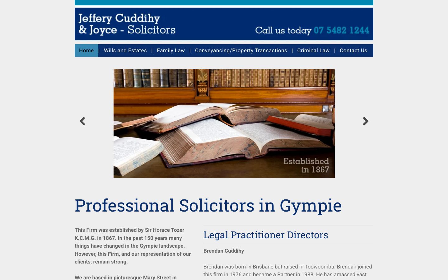 Jeffery, Cuddihy & Joyce original website