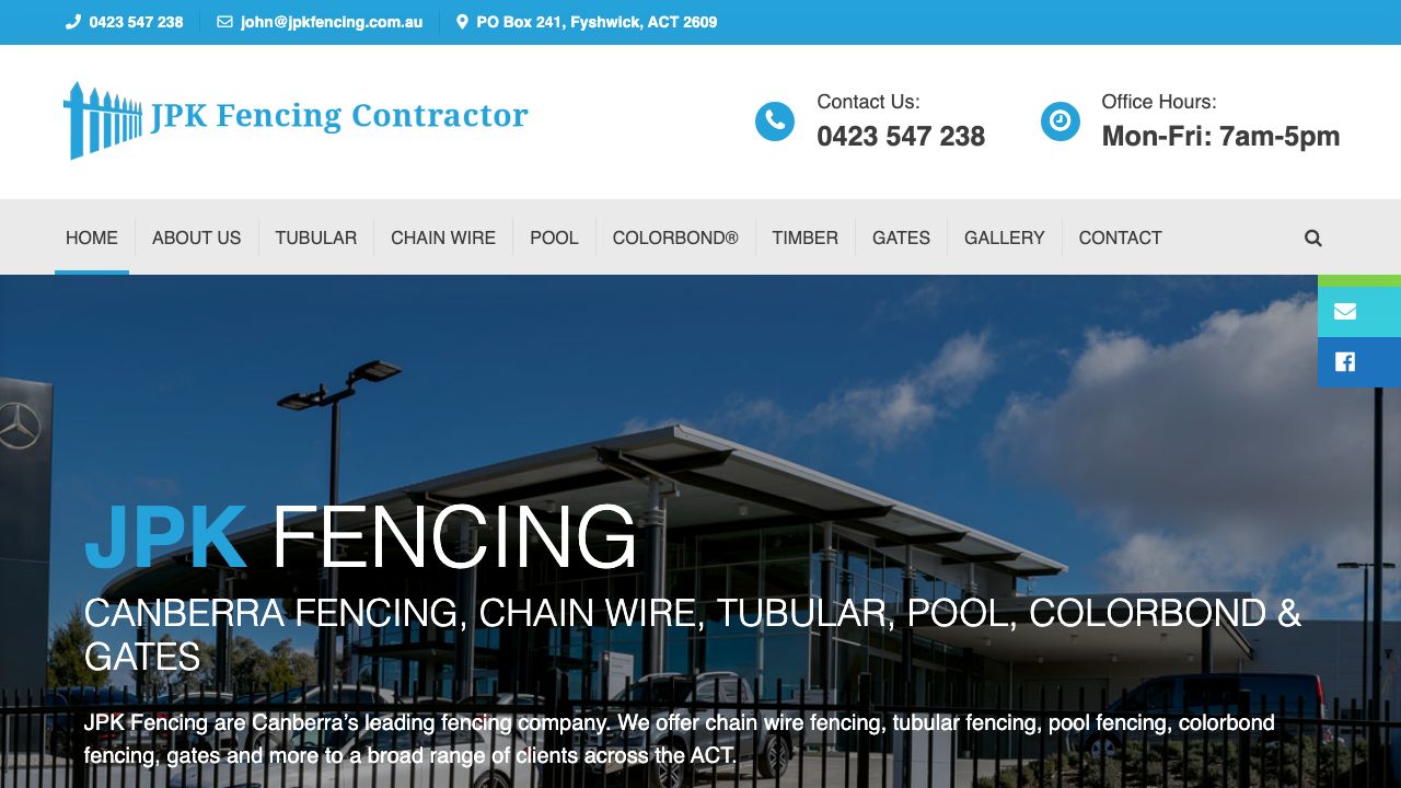 JPK Fencing original website