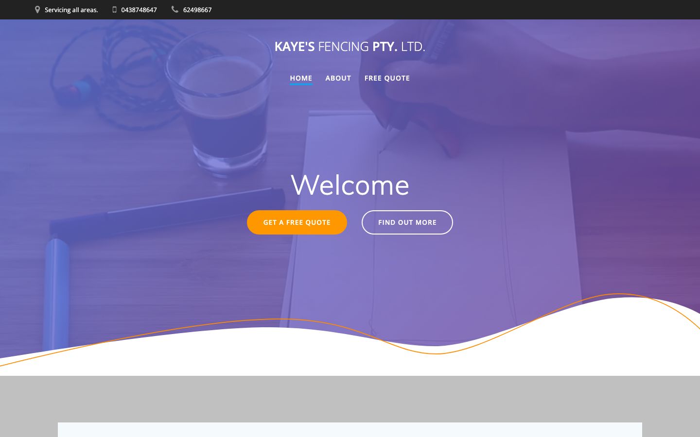 Kaye's Fencing original website