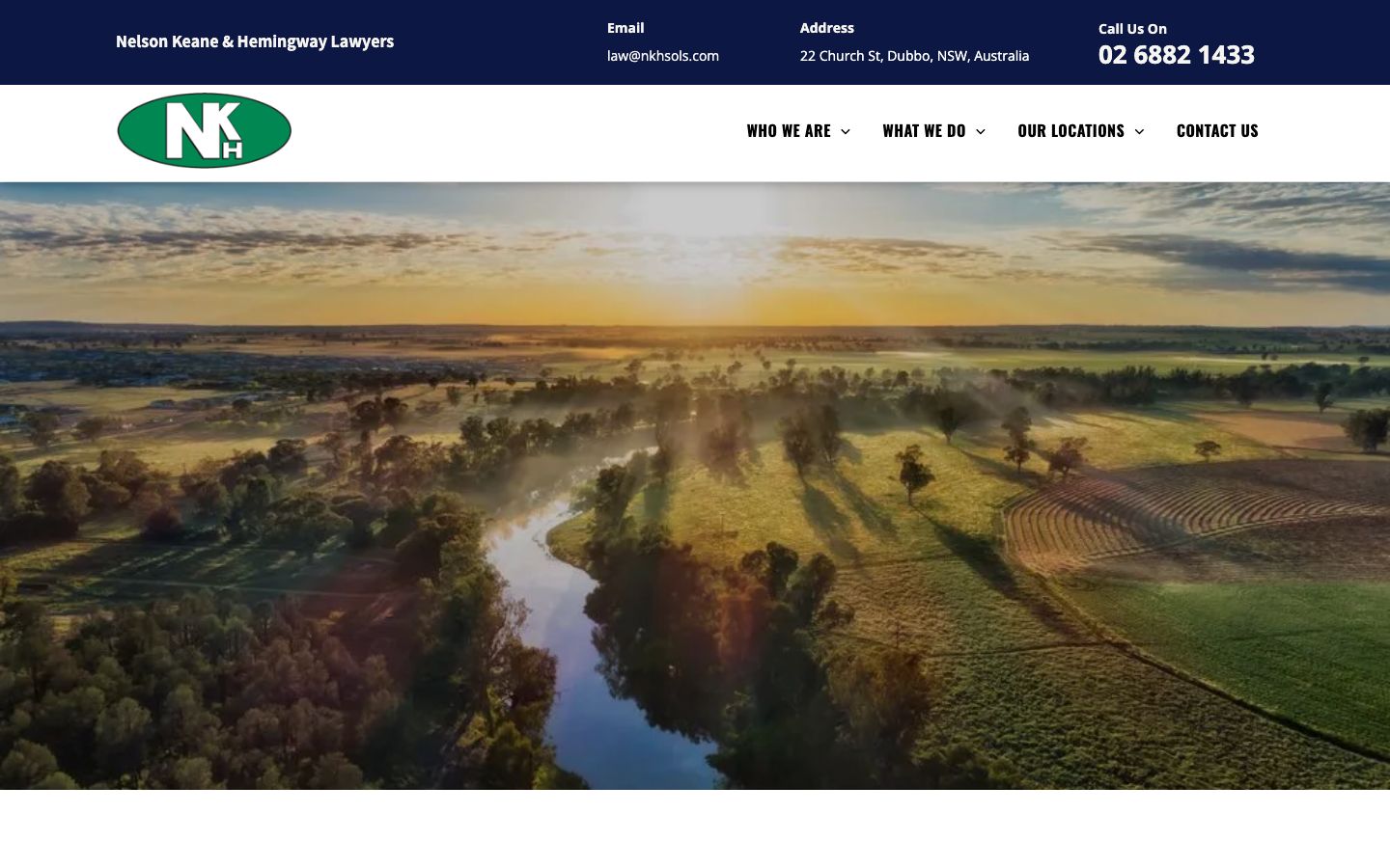 Nelson Keane & Hemingway Lawyers original website