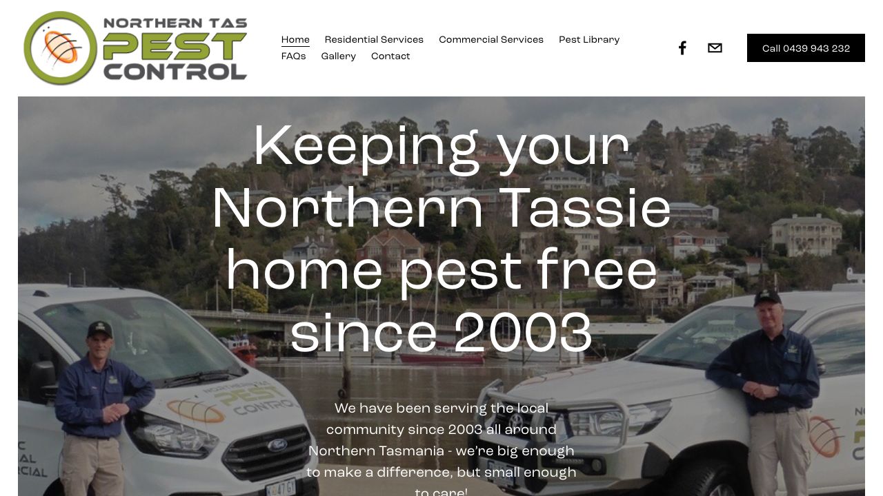 Northern Tas Pest Control original website
