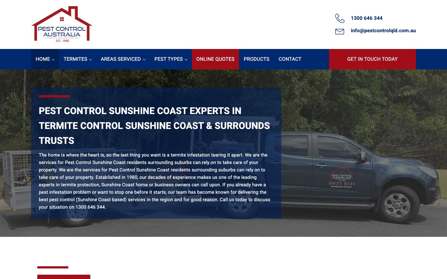 Pest Control QLD original website