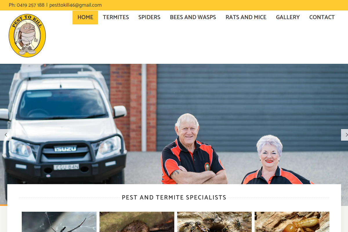 Pest to Kill Albury original website