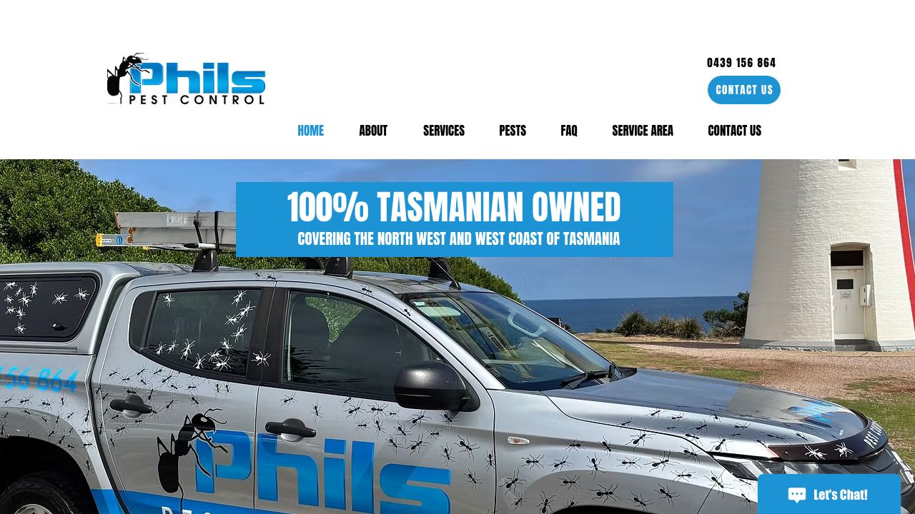 Phil's Pest Control original website