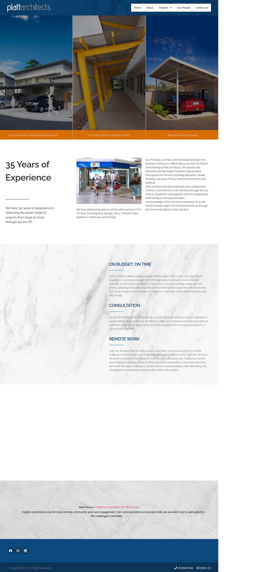 Platt Architects original website