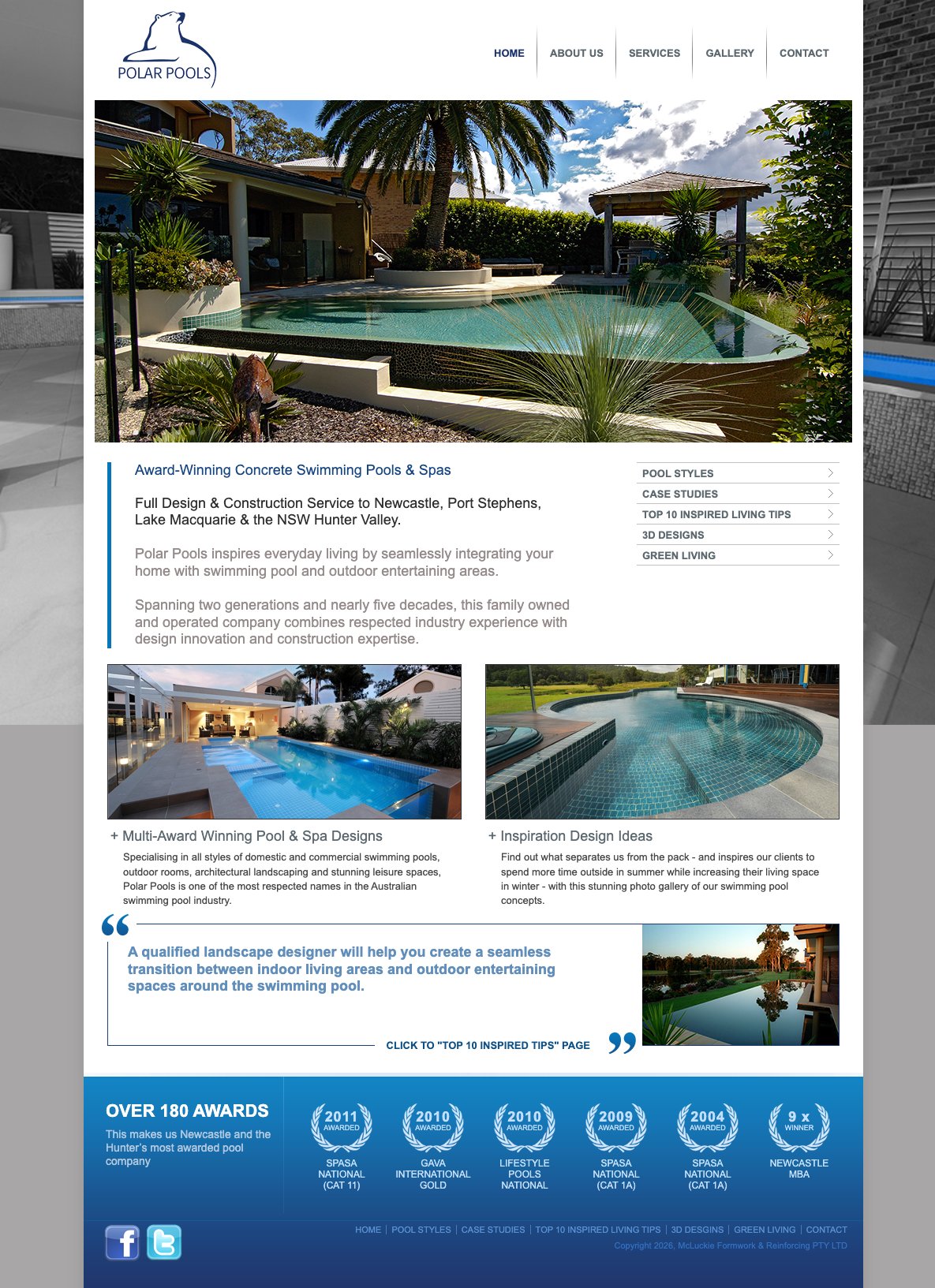 Polar Pools original website