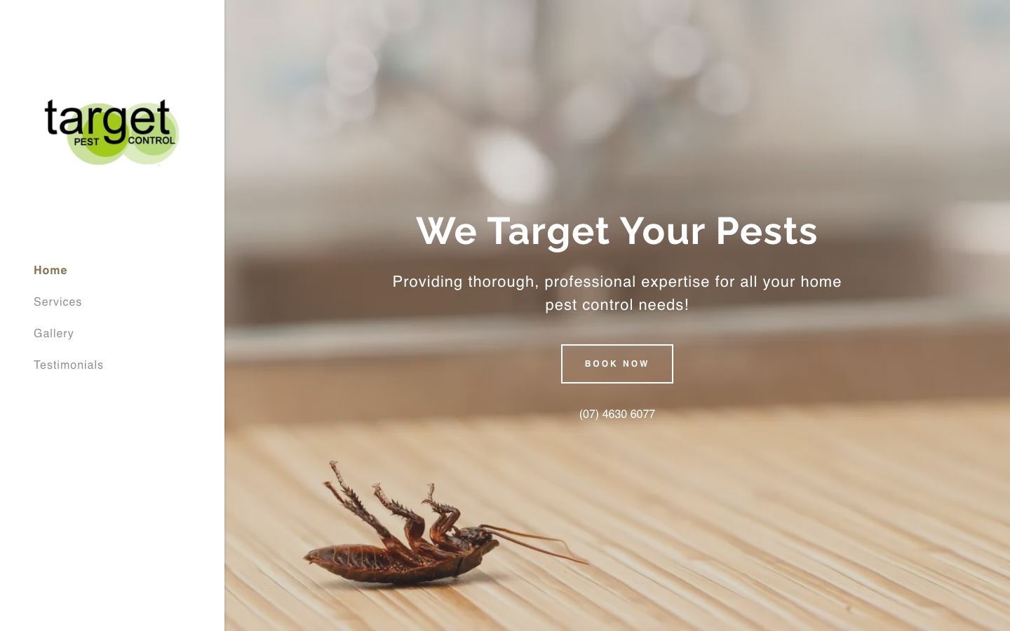 Target Pest Control original website