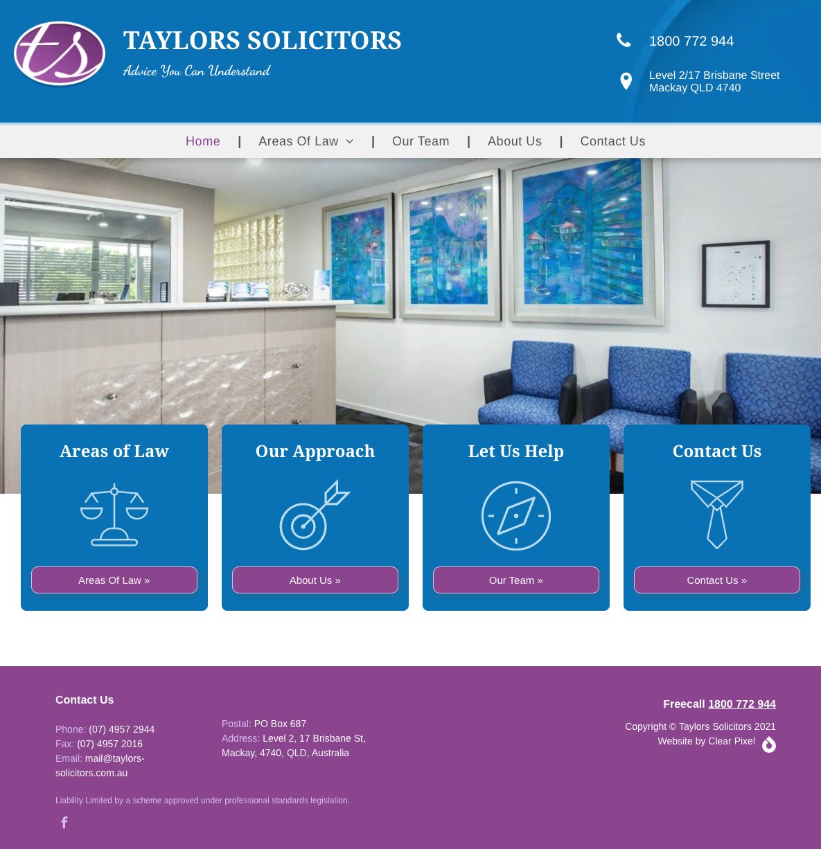 Taylors Solicitors original website