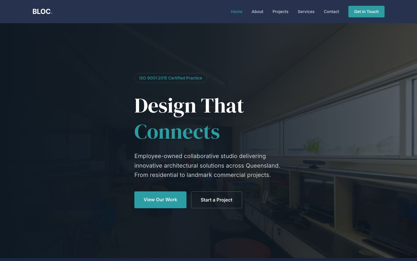 BLOC Design website screenshot