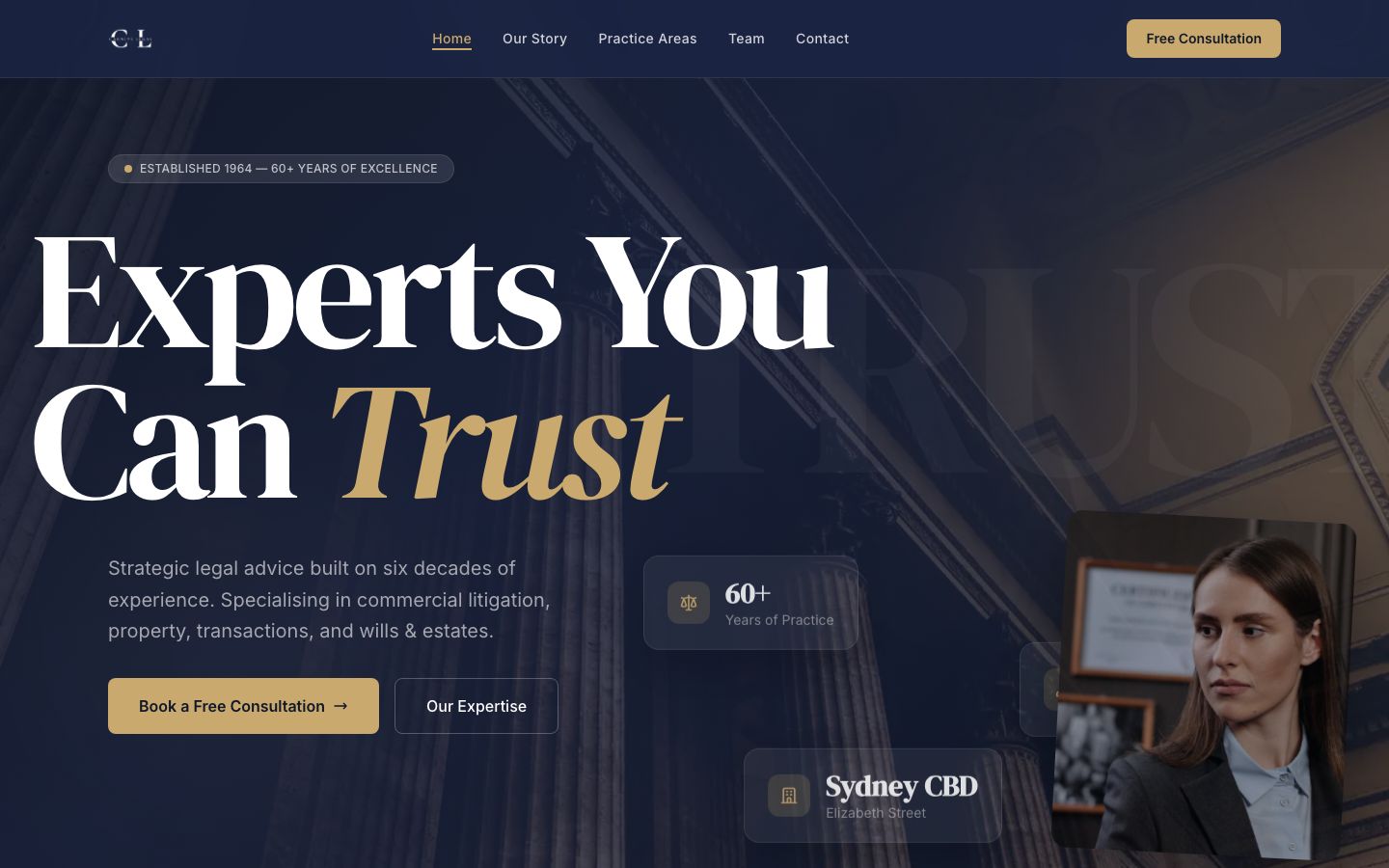 Carneys Legal website screenshot