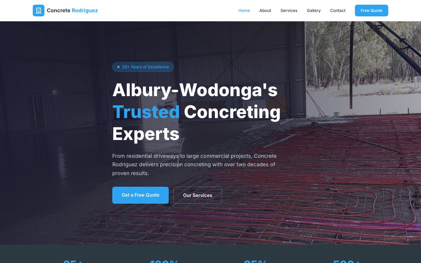 Concrete Rodriguez website screenshot