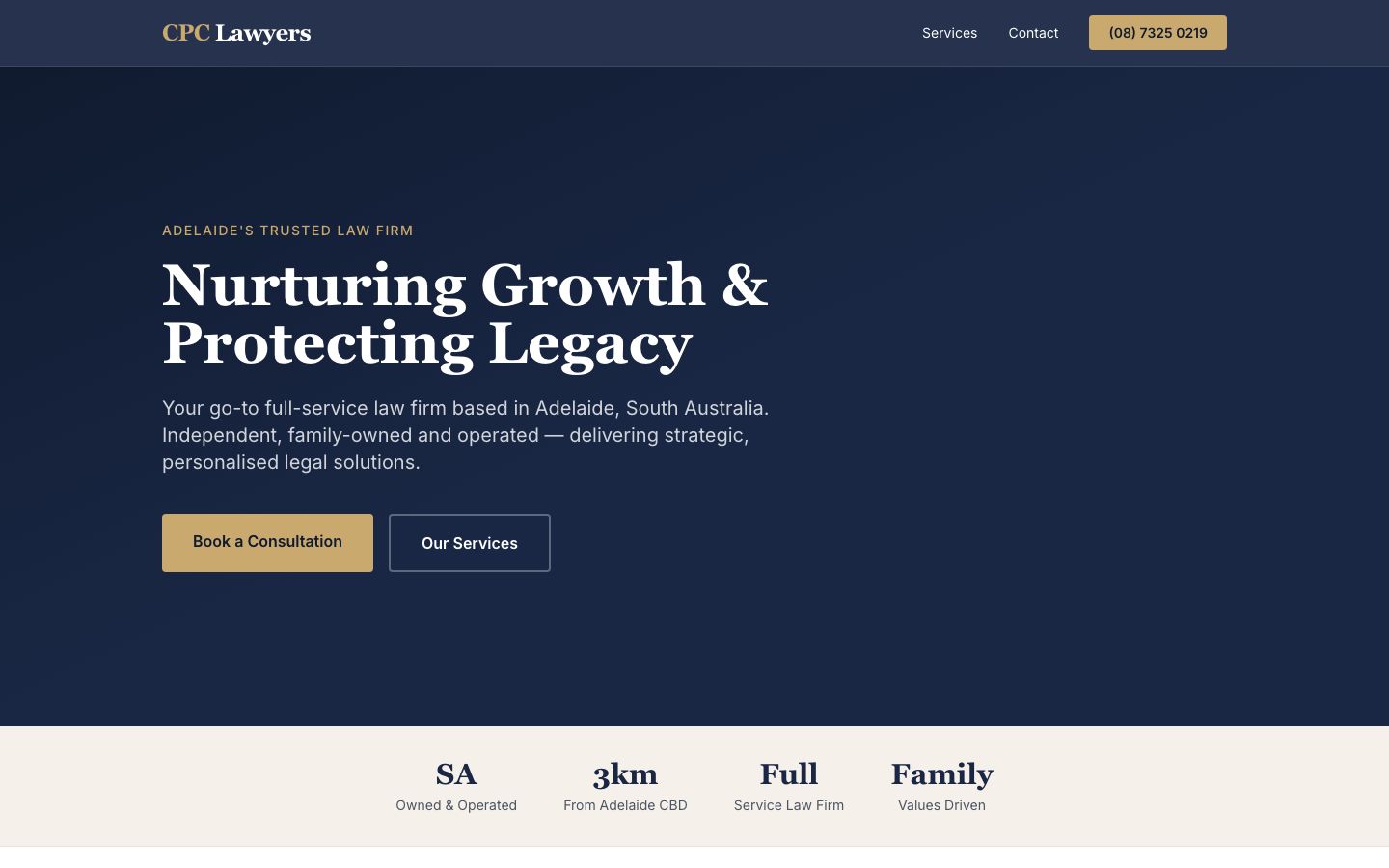 CPC Lawyers website screenshot