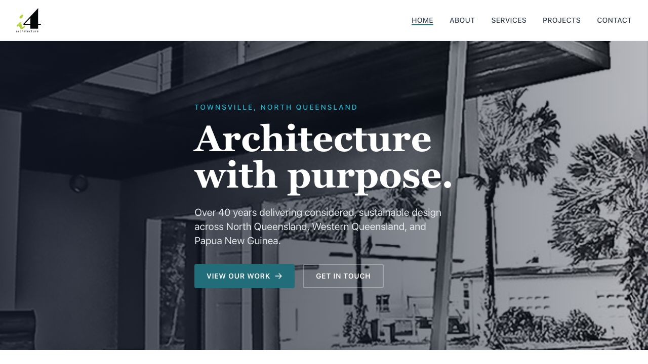 i4 Architecture website screenshot