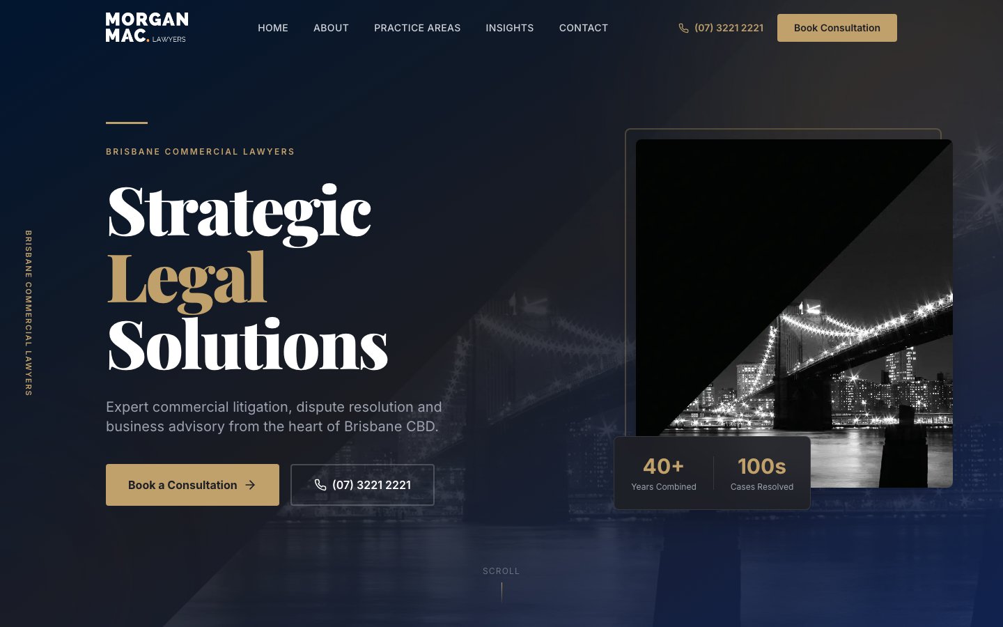 Morgan Mac Lawyers website screenshot