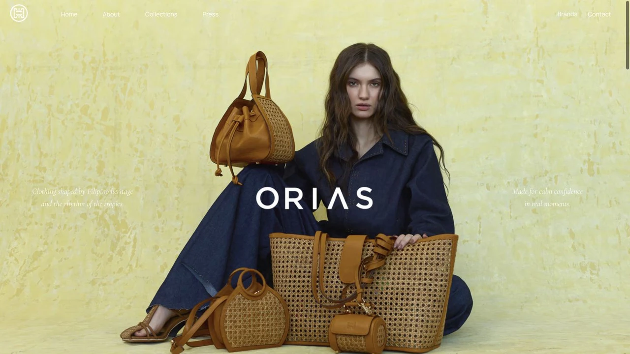 ORIAS: website design preview