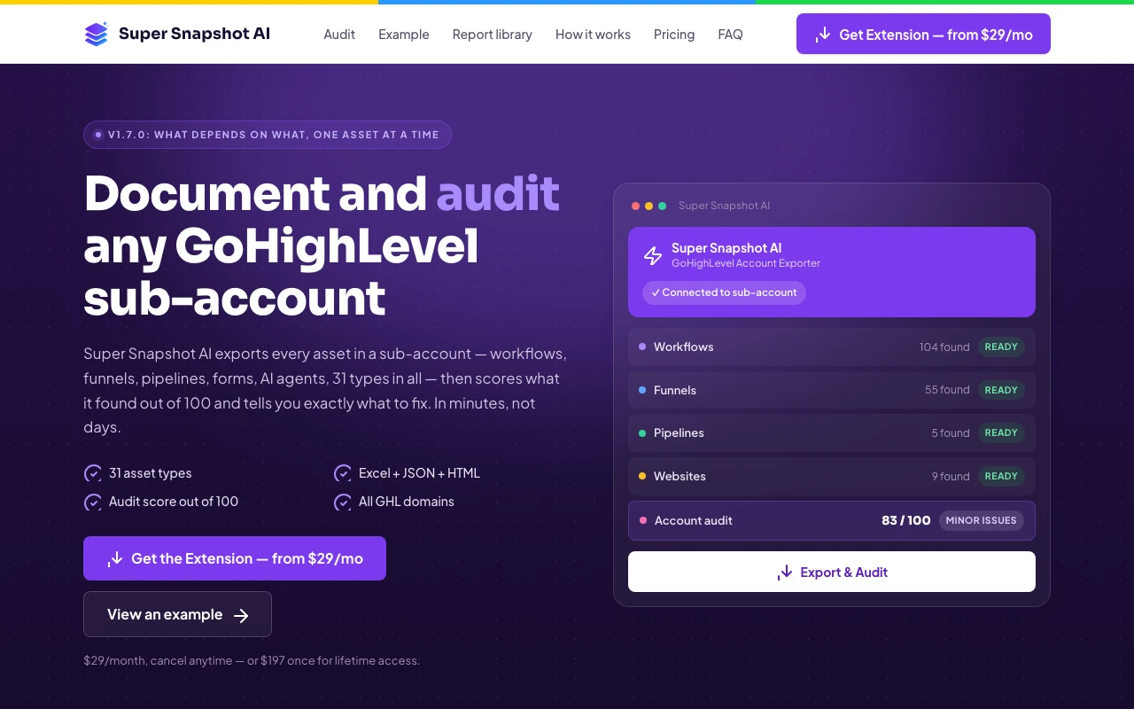Super Snapshot AI project